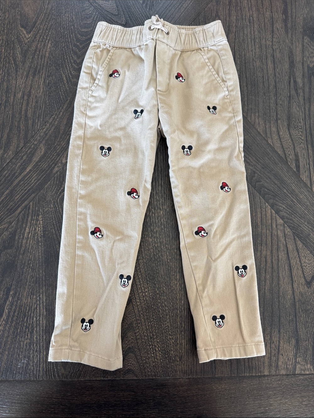 Janie and Jack Mickey Embroidered Joggers